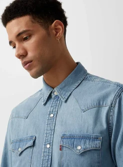 Western denim shirt