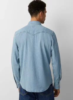 Western denim shirt