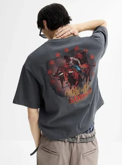 Western graphic cropped T-shirt