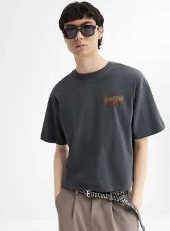 Western graphic cropped T-shirt