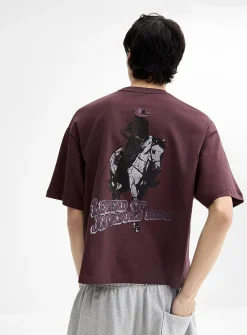 Western graphic cropped T-shirt