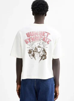 Western graphic cropped T-shirt