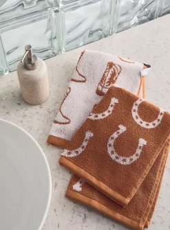 Western organic cotton hand towels
