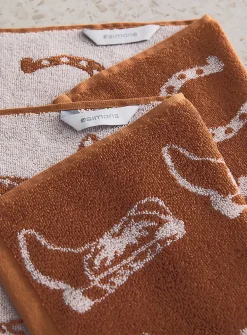 Western organic cotton hand towels