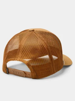 Wheat typography trucker cap