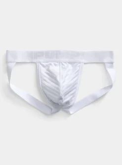 Whisper sheer-stripe jockstrap