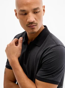 Whistler optical jacquard polo