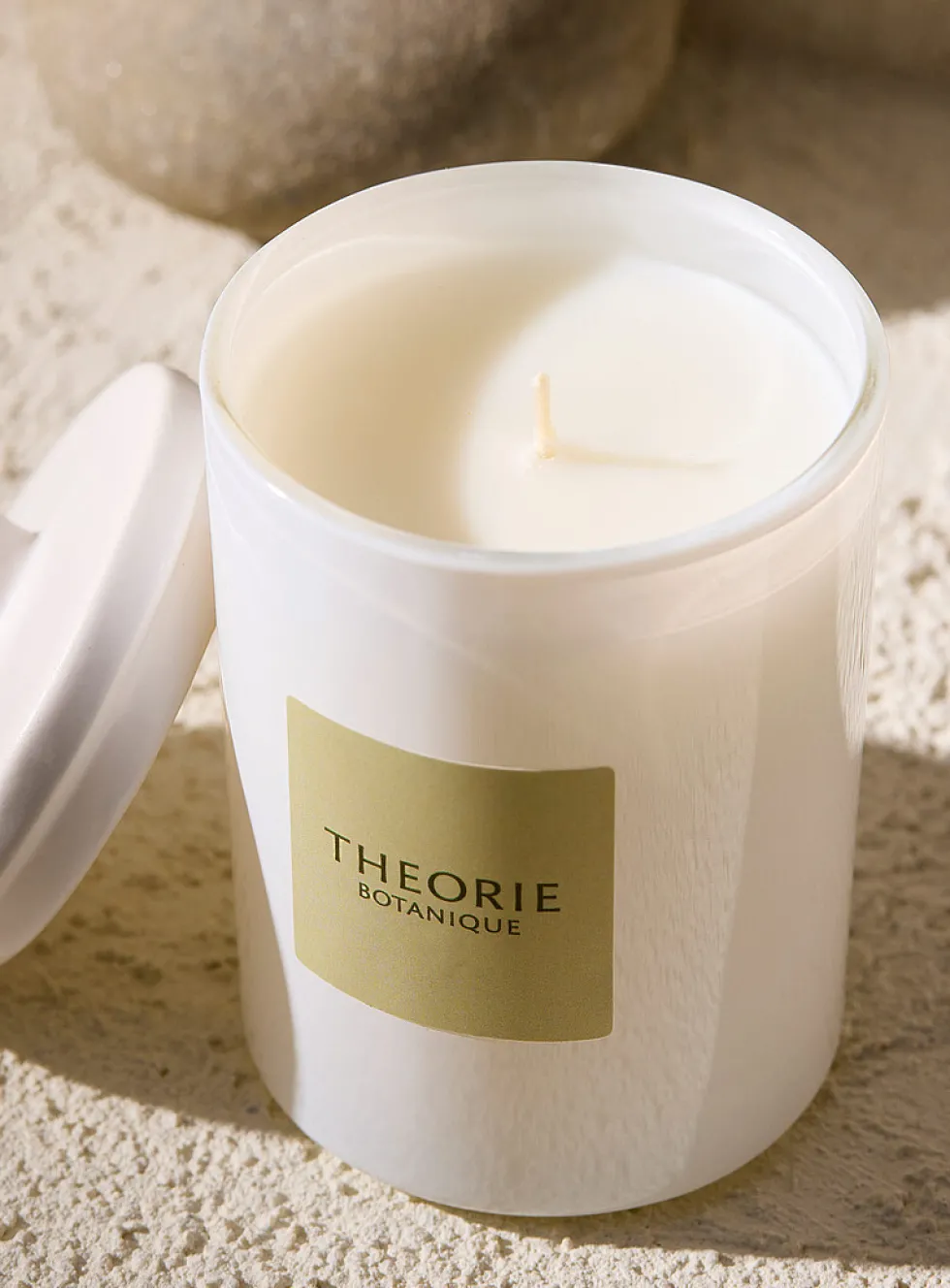 White Camellia scented soy candle