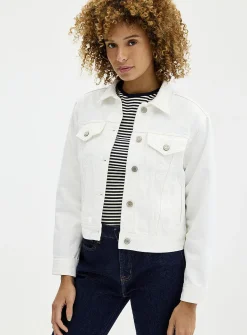 White jean jacket