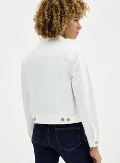 White jean jacket
