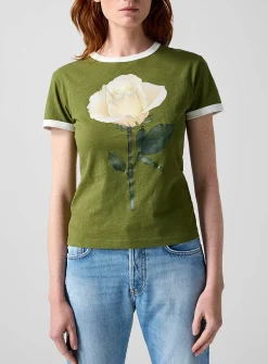 White rose T-shirt