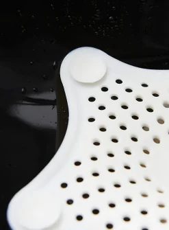 White starfish drain hair catcher