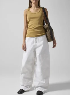 White wide-leg jean