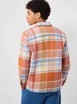 Whiting colourful check knit overshirt