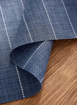 Wide stripes vinyl placemats