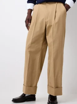 Wide-cuff chinos