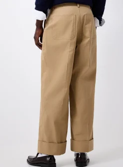 Wide-cuff chinos