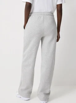 Wide-leg fleece jersey pant