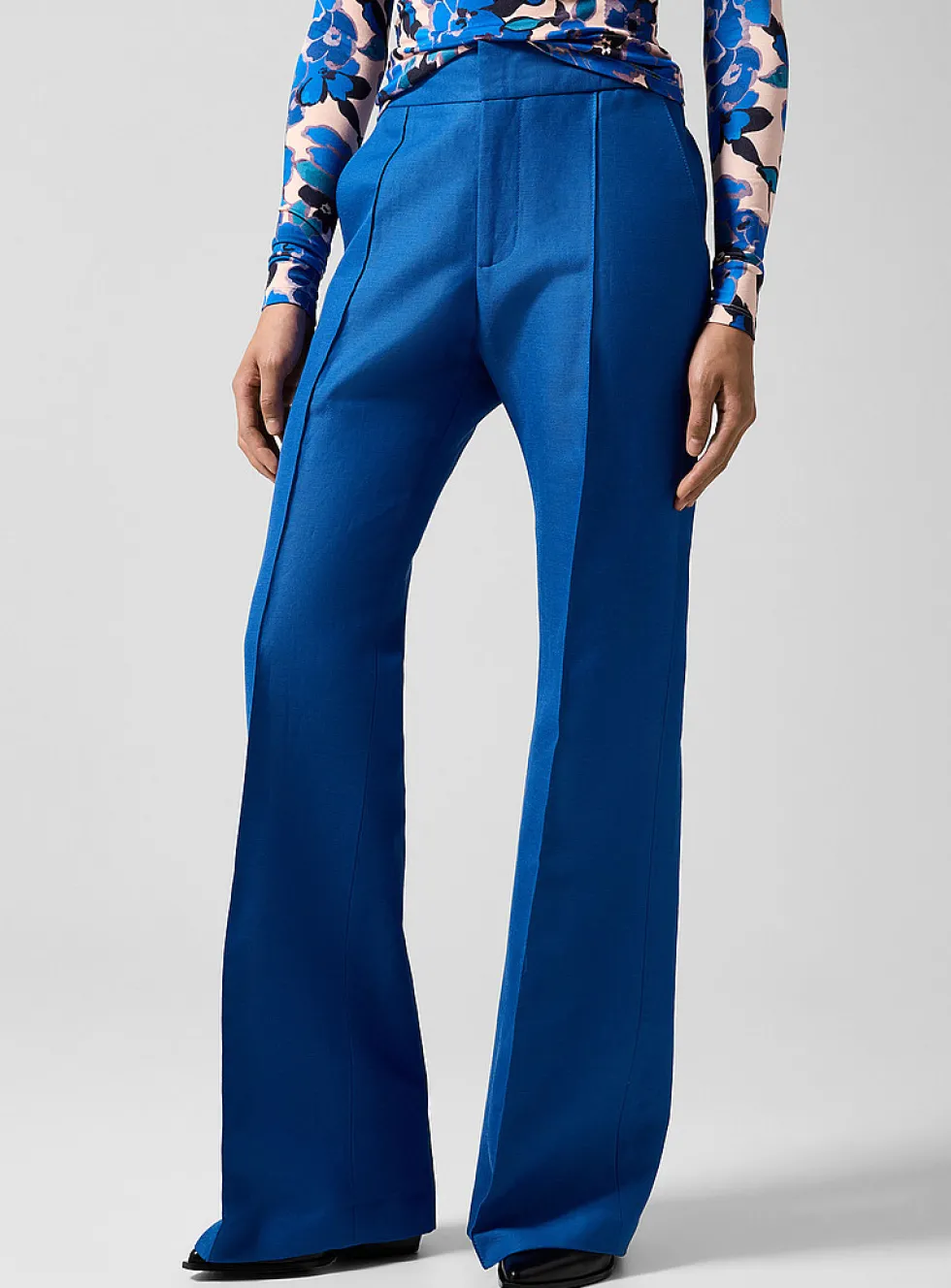 Wide-leg linen pant