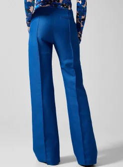Wide-leg linen pant