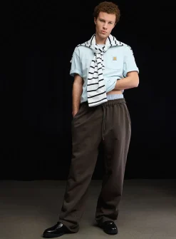 Wide-leg sweatpant