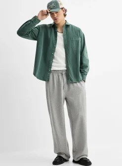 Wide-leg sweatpant