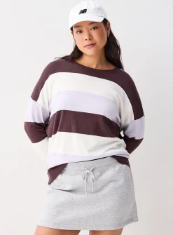Wide-stripe sweater