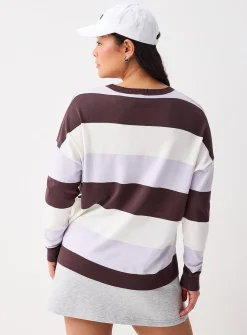 Wide-stripe sweater