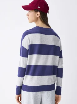 Wide-stripe sweater