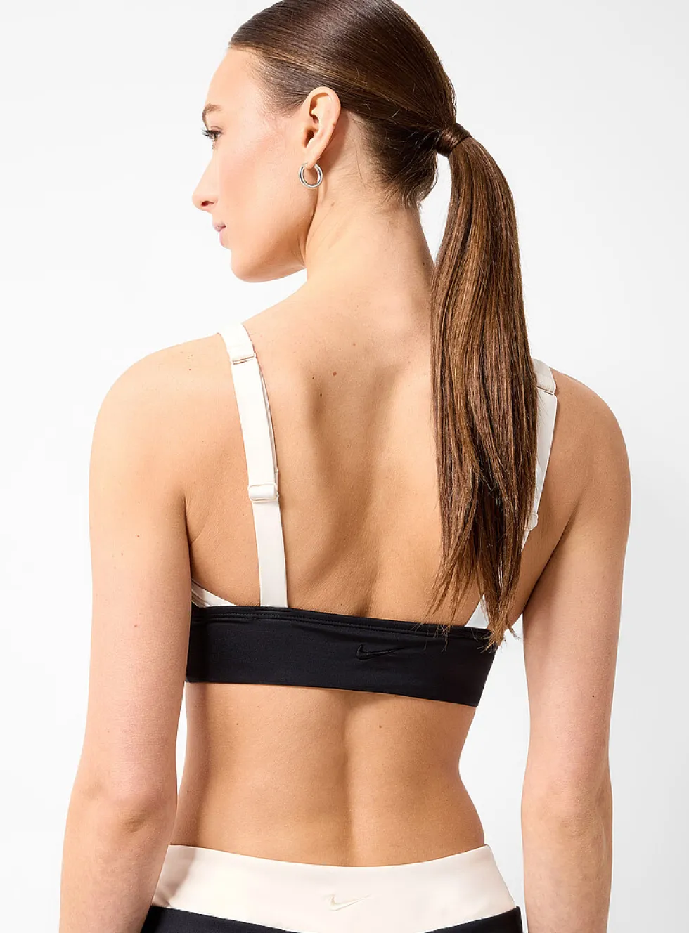 Wide-trim mesh V-neck bralette