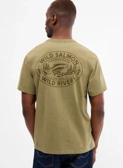 Wild salmon rivers T-shirt