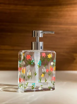Wildflowers square soap pump