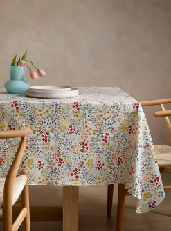 Wildflowers vinyl tablecloth