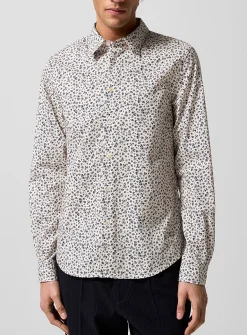 Windswept flowers poplin shirt