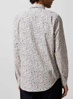 Windswept flowers poplin shirt