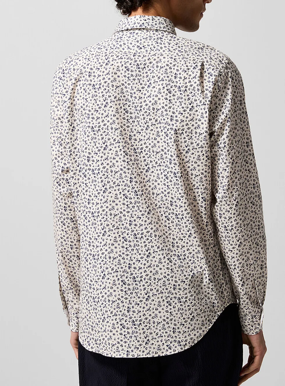 Windswept flowers poplin shirt