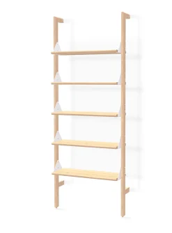 Wood and metal shelf