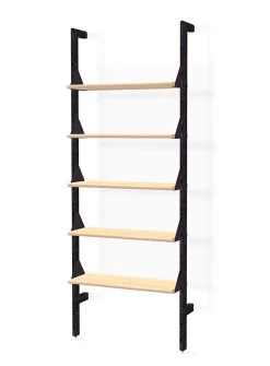 Wood and metal shelf