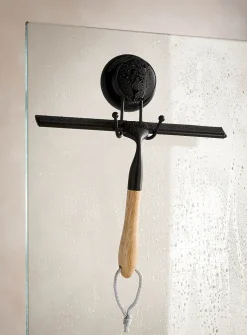 Wood and metal squeegee