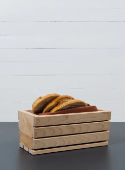 Wooden bread basket