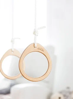 Wooden gymnastic rings