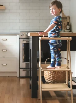 Wooden learning tower