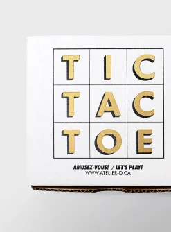 Wooden tic-tac-toe game