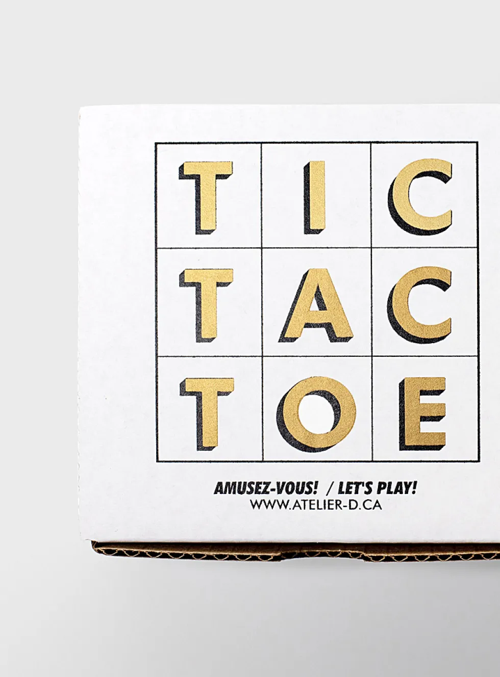 Wooden tic-tac-toe game