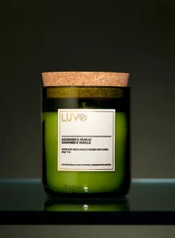 Wooden wick scented candle