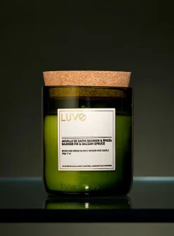 Wooden wick scented candle