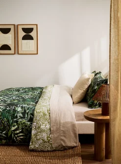 Woodland lush foliage duvet cover set