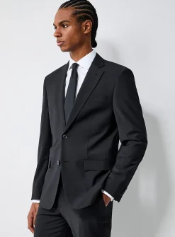 Wool blend stretch jacket