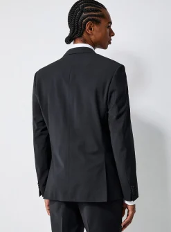 Wool blend stretch jacket