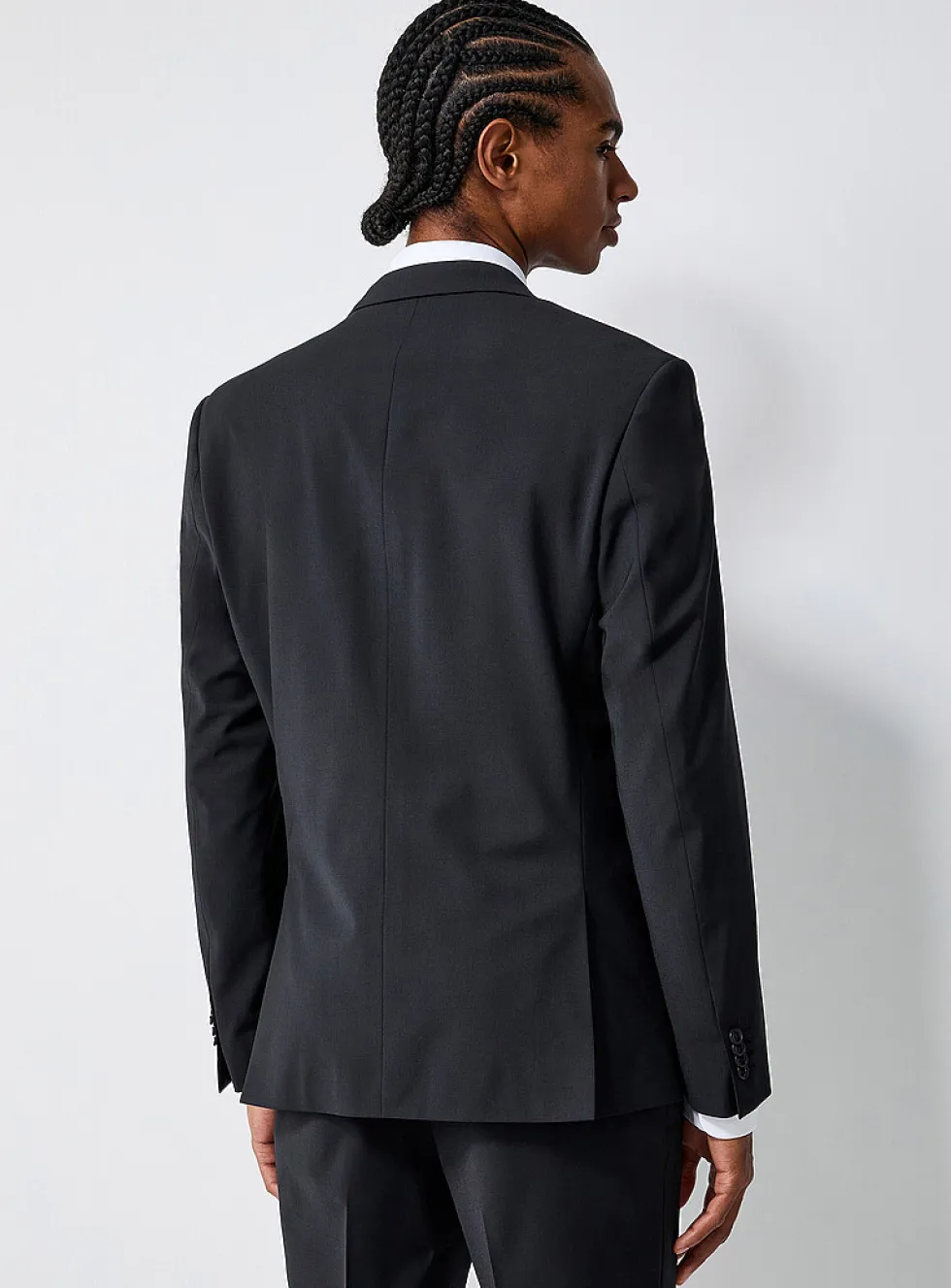 Wool blend stretch jacket